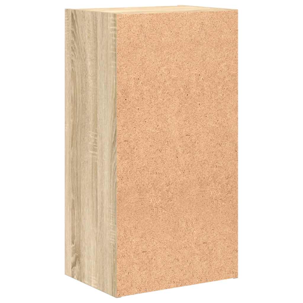 vidaXL Bookcase Sonoma Oak 40x30x76,5 cm Engineered Wood - Brown