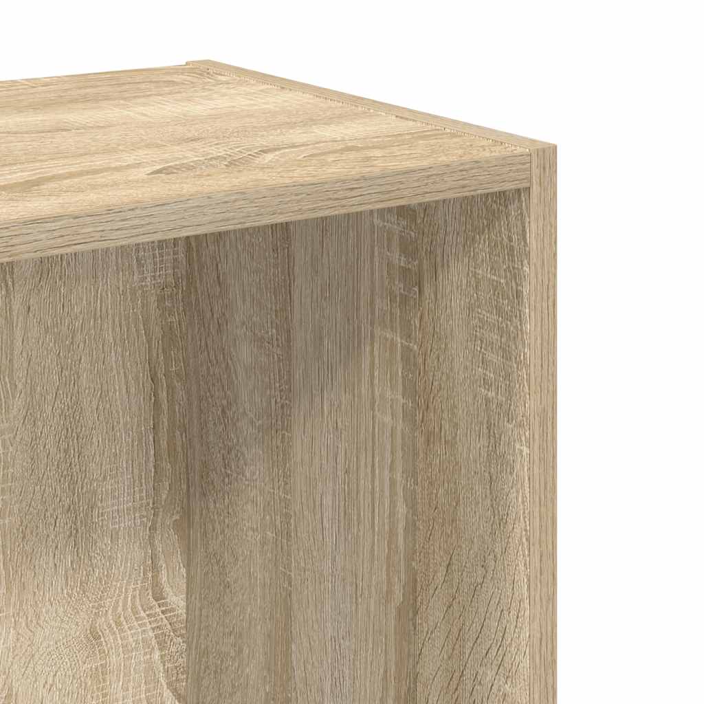 vidaXL Bookcase Sonoma Oak 40x30x76,5 cm Engineered Wood - Brown