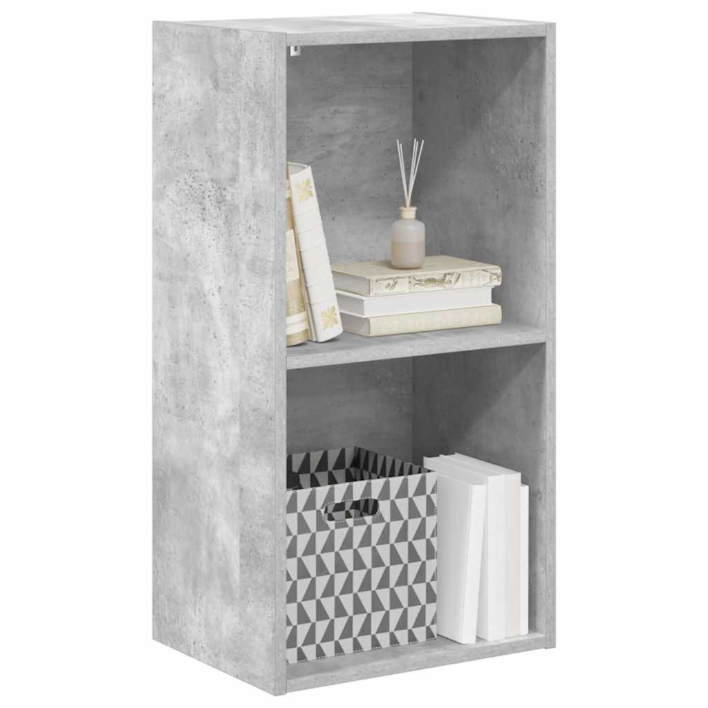 vidaXL Bookcase Concrete Grey 40x30x76,5 cm Engineered Wood
