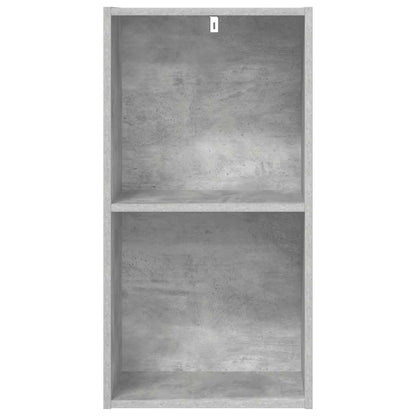 vidaXL Bookcase Concrete Grey 40x30x76,5 cm Engineered Wood