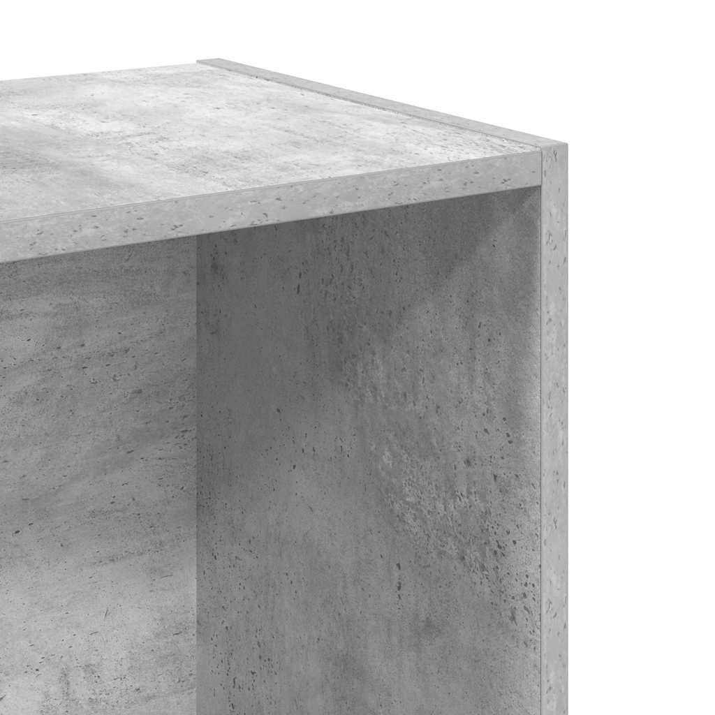 vidaXL Bookcase Concrete Grey 40x30x76,5 cm Engineered Wood