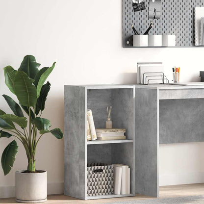 vidaXL Bookcase Concrete Grey 40x30x76,5 cm Engineered Wood