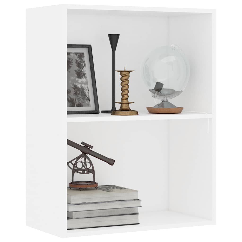 vidaXL Bookcase White 60x30x76,5 cm Engineered Wood