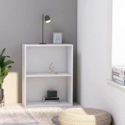 vidaXL Bookcase White 60x30x76,5 cm Engineered Wood