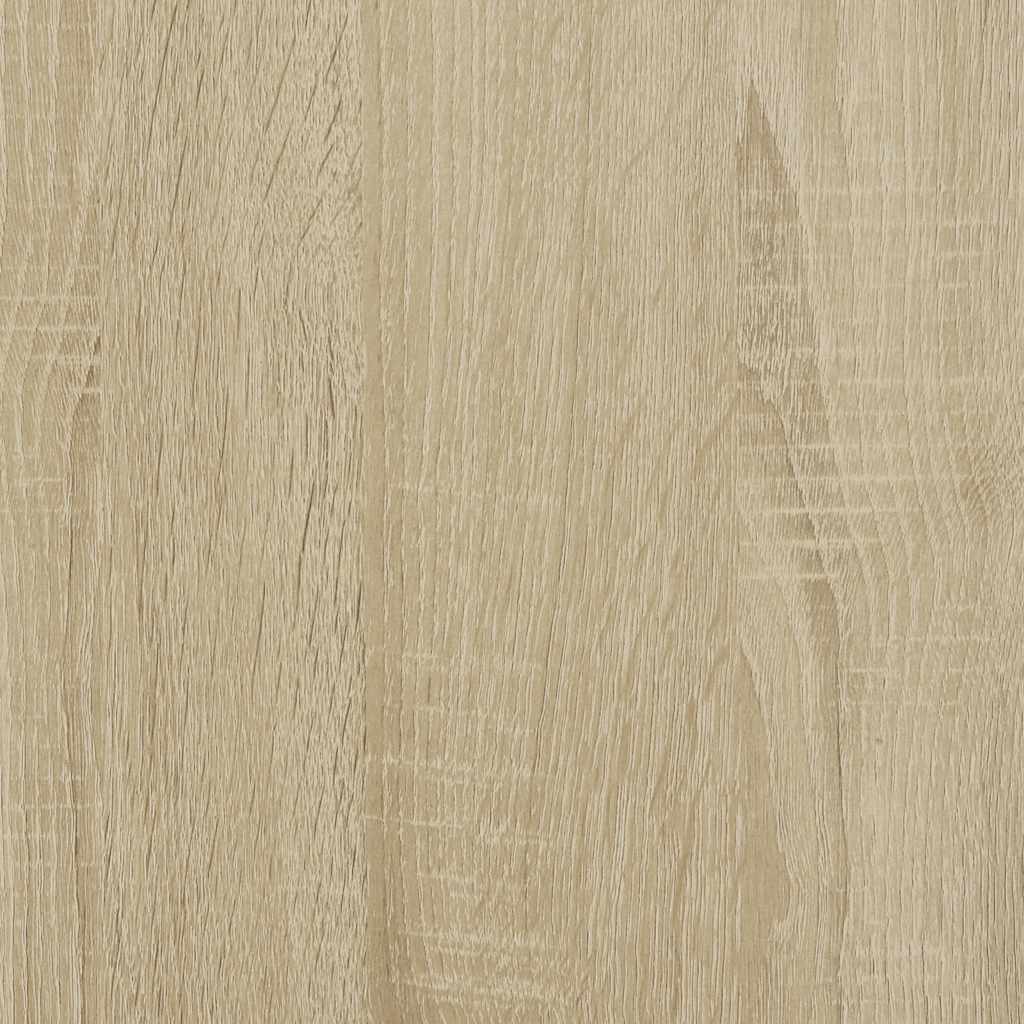 vidaXL Bookcase Sonoma Oak 60x30x76,5 cm Engineered Wood - Brown - Medium