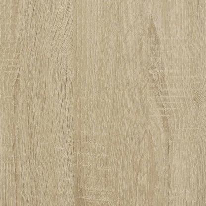 vidaXL Bookcase Sonoma Oak 60x30x76,5 cm Engineered Wood - Brown - Medium