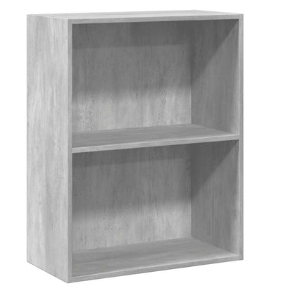 vidaXL Bookcase Concrete Grey 60x30x76,5 cm Engineered Wood