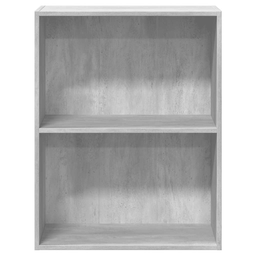 vidaXL Bookcase Concrete Grey 60x30x76,5 cm Engineered Wood