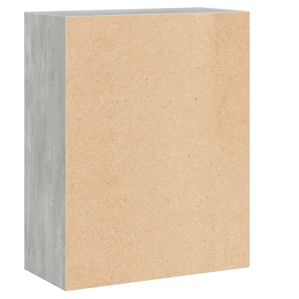 vidaXL Bookcase Concrete Grey 60x30x76,5 cm Engineered Wood