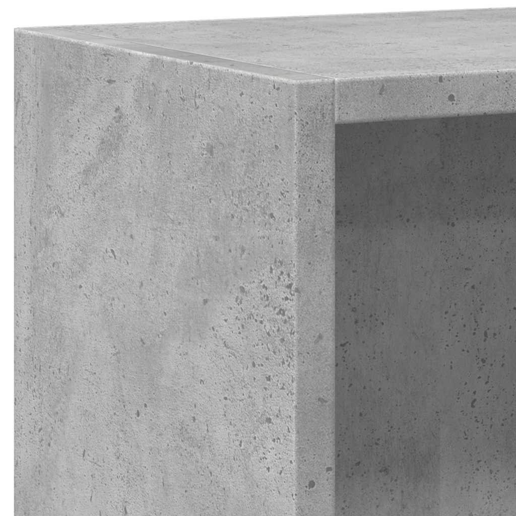vidaXL Bookcase Concrete Grey 60x30x76,5 cm Engineered Wood