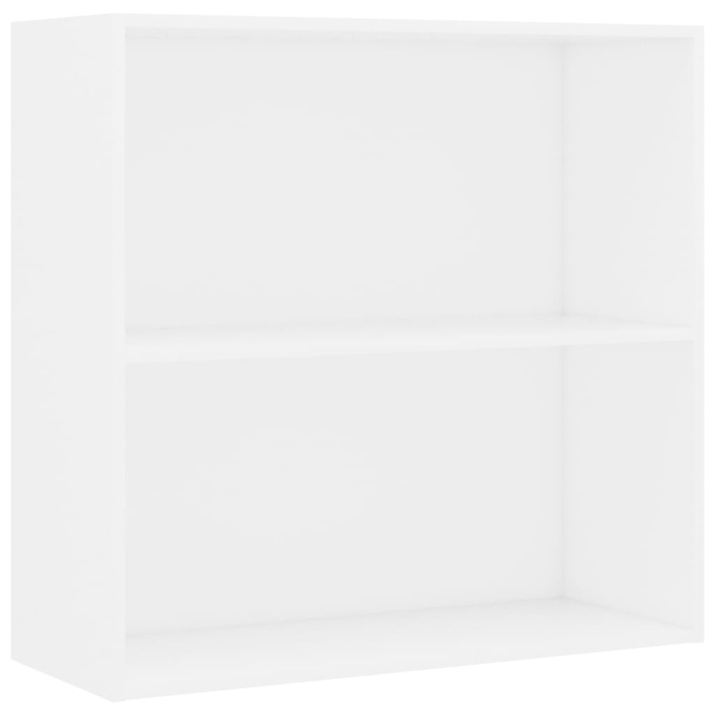 vidaXL Bookcase White 80x30x76,5 cm Engineered Wood