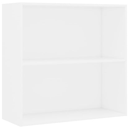 vidaXL Bookcase White 80x30x76,5 cm Engineered Wood
