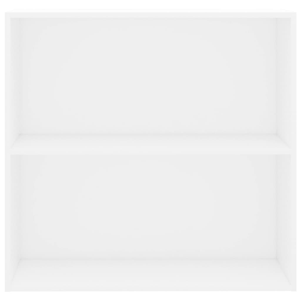 vidaXL Bookcase White 80x30x76,5 cm Engineered Wood
