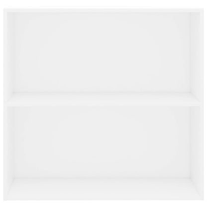 vidaXL Bookcase White 80x30x76,5 cm Engineered Wood