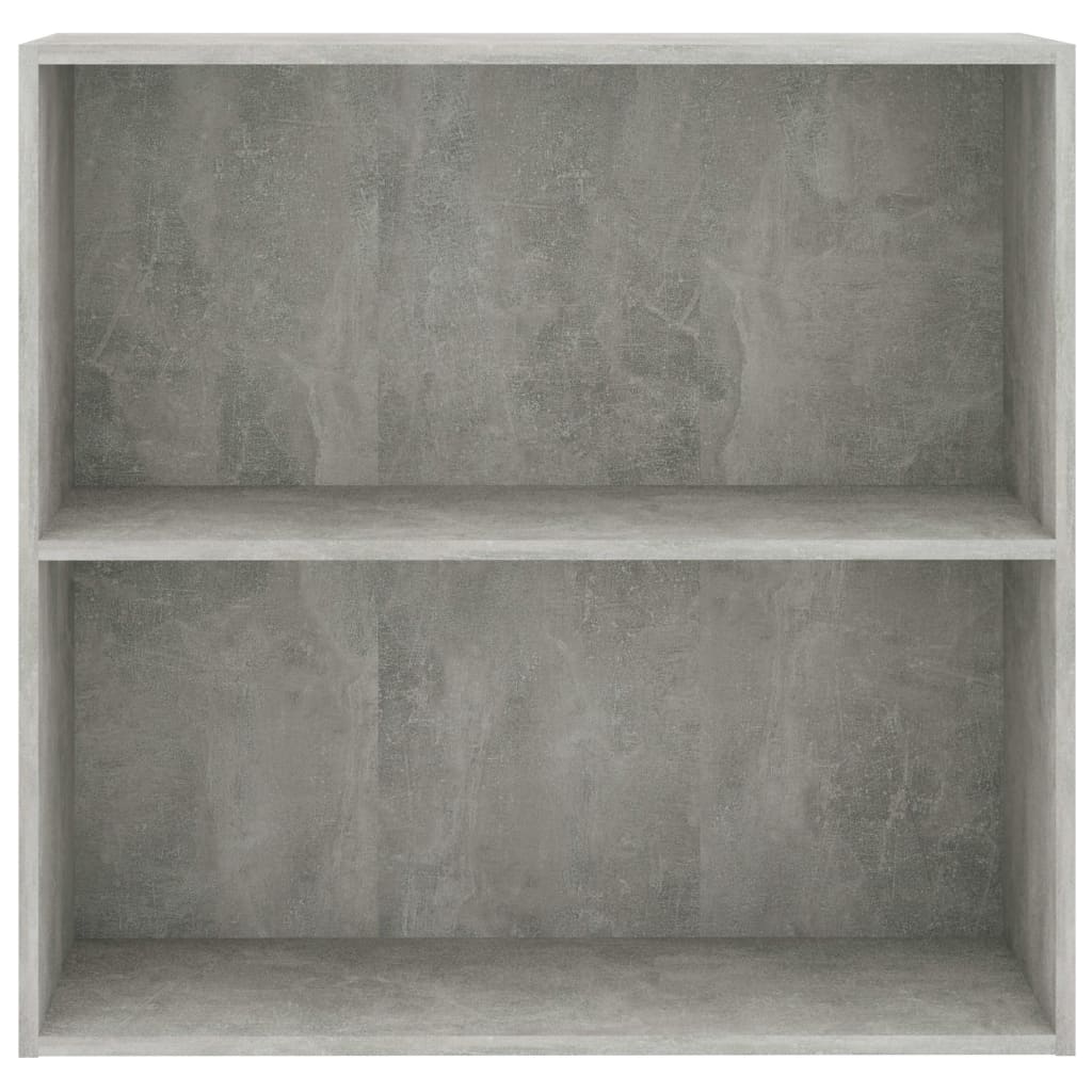 vidaXL Bookcase Concrete Grey 80x30x76,5 cm Engineered Wood