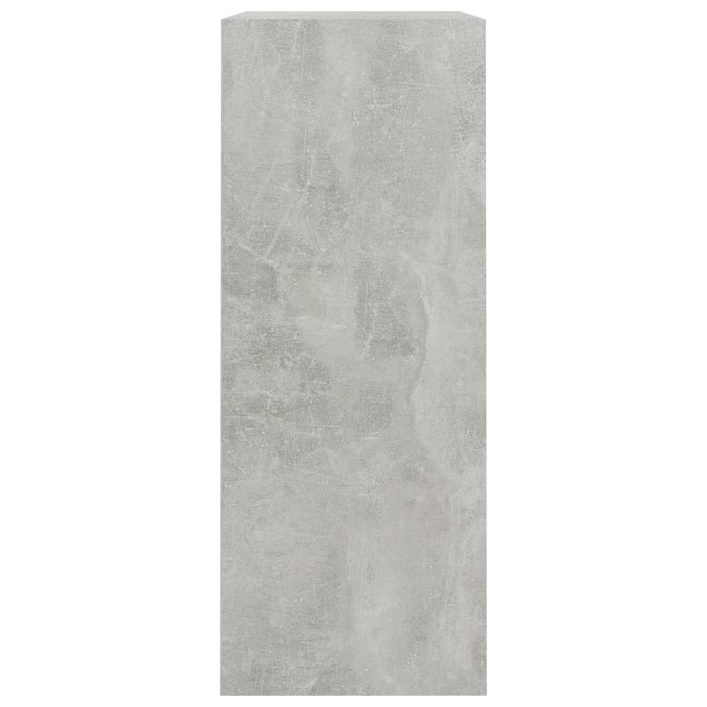 vidaXL Bookcase Concrete Grey 80x30x76,5 cm Engineered Wood