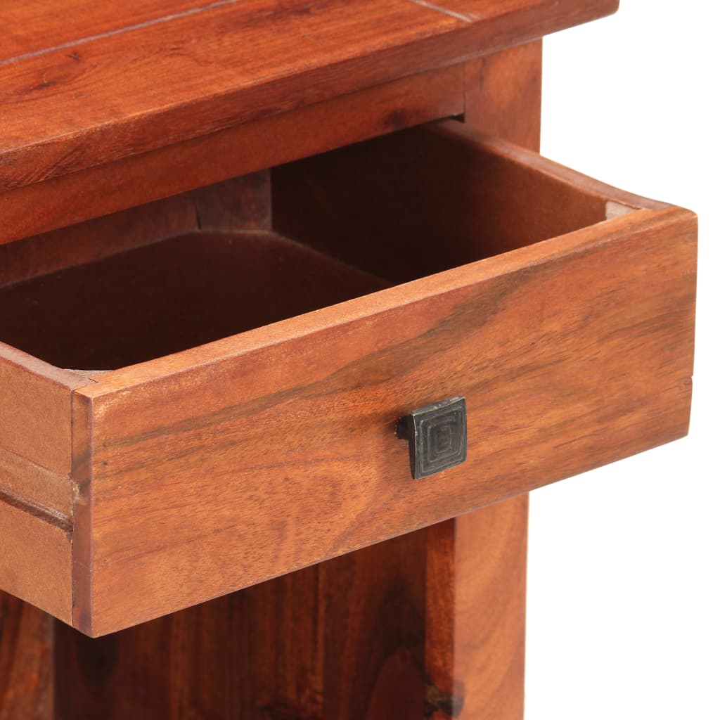 vidaXL Bedside Cabinet 40x30x50 cm Solid Acacia Wood - Brown