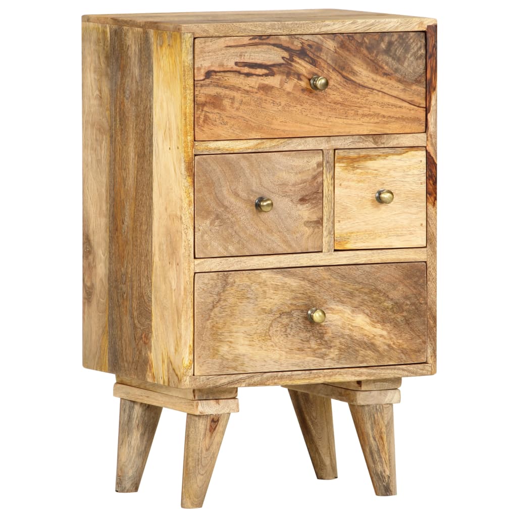 vidaXL Bedside Cabinet 36x30x60 cm Solid Mango Wood - Brown
