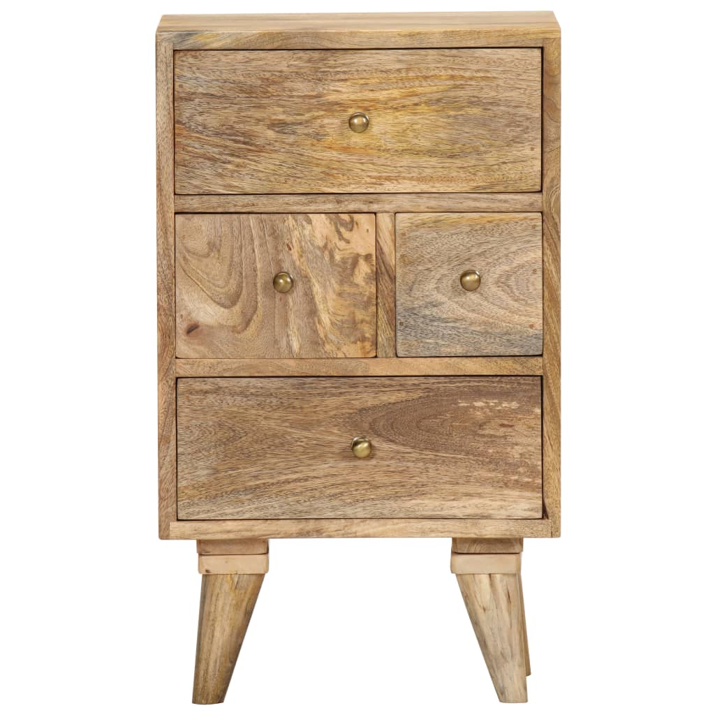 vidaXL Bedside Cabinet 36x30x60 cm Solid Mango Wood - Brown