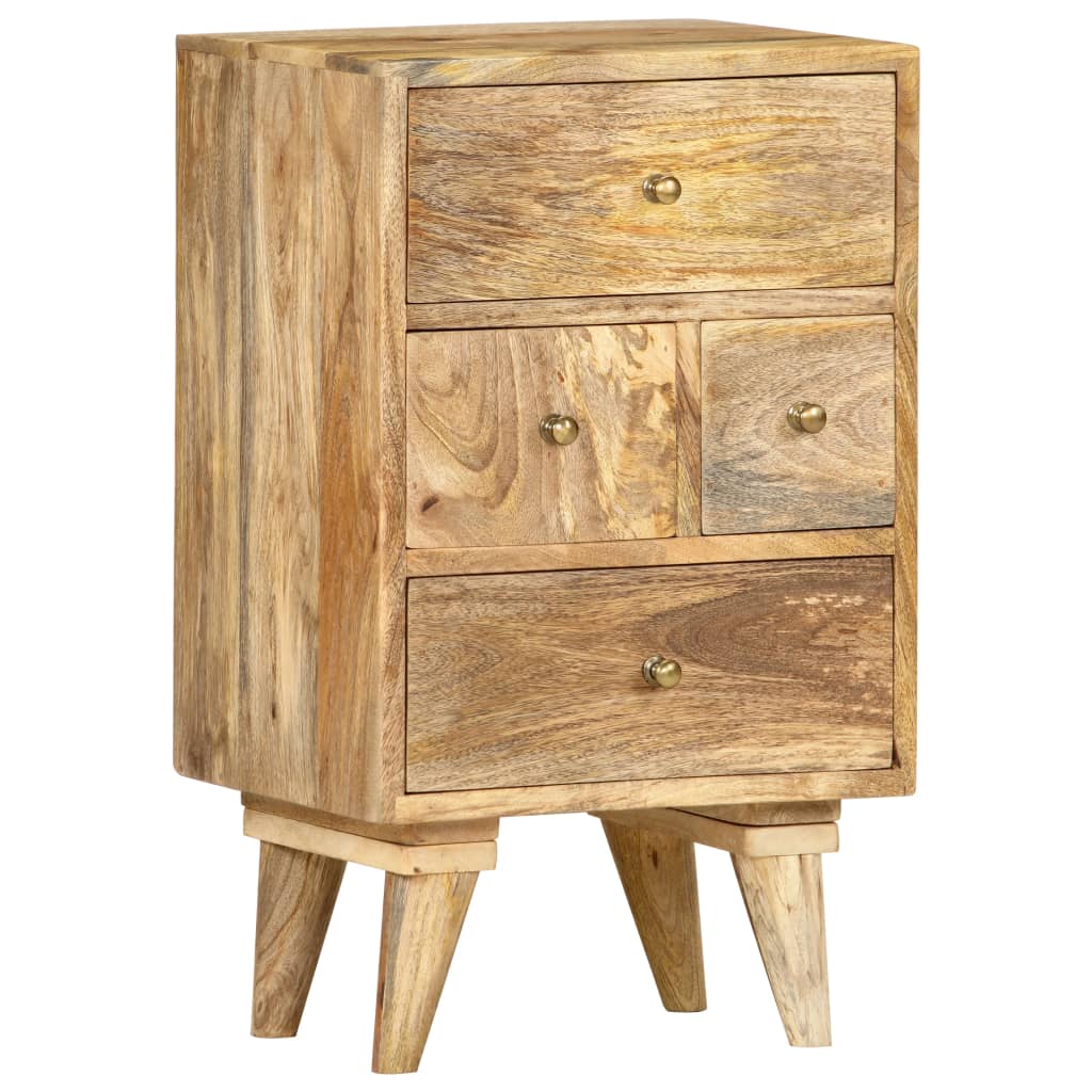 vidaXL Bedside Cabinet 36x30x60 cm Solid Mango Wood - Brown