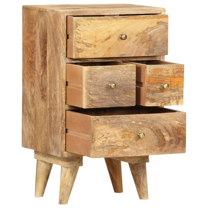 vidaXL Bedside Cabinet 36x30x60 cm Solid Mango Wood - Brown