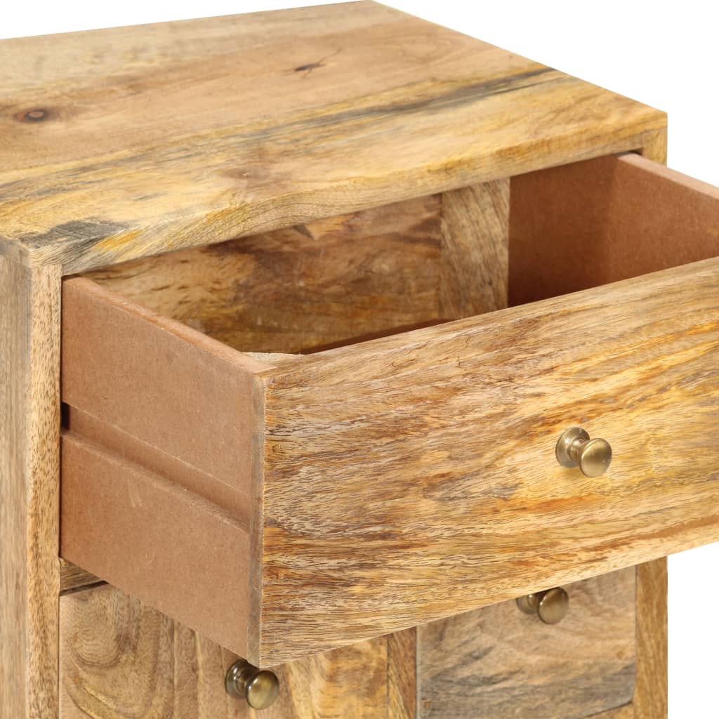 vidaXL Bedside Cabinet 36x30x60 cm Solid Mango Wood - Brown