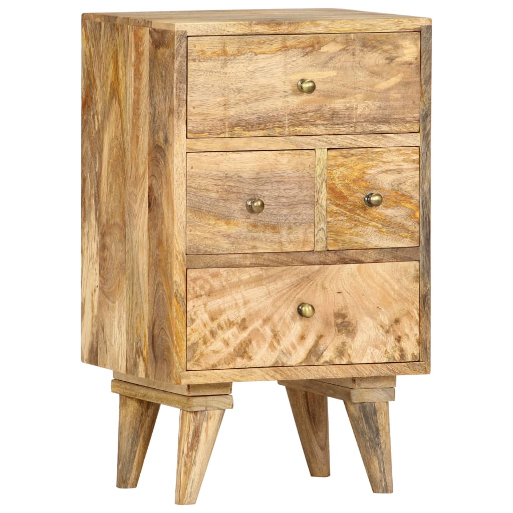 vidaXL Bedside Cabinet 36x30x60 cm Solid Mango Wood - Brown