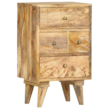 vidaXL Bedside Cabinet 36x30x60 cm Solid Mango Wood - Brown