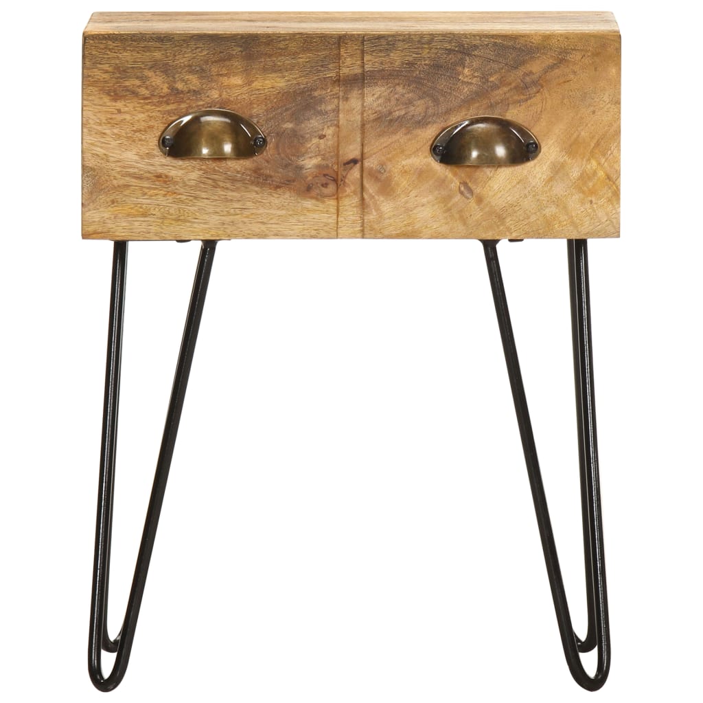 vidaXL Bedside Cabinet 40x30x50 cm Solid Mango Wood - Brown - 60434