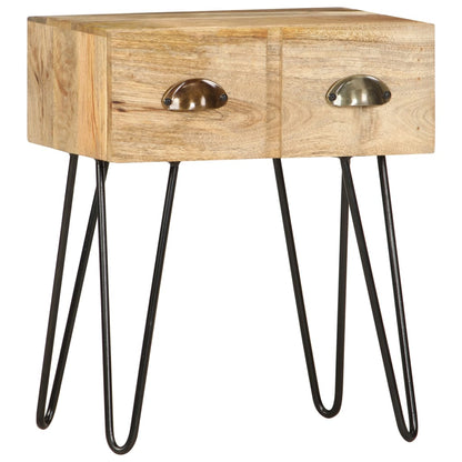 vidaXL Bedside Cabinet 40x30x50 cm Solid Mango Wood - Brown - 60434