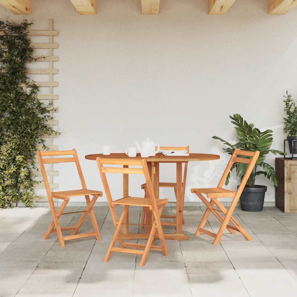 vidaXL Folding Butterfly Garden Table 120x70x75 cm Solid Teak Wood - Brown