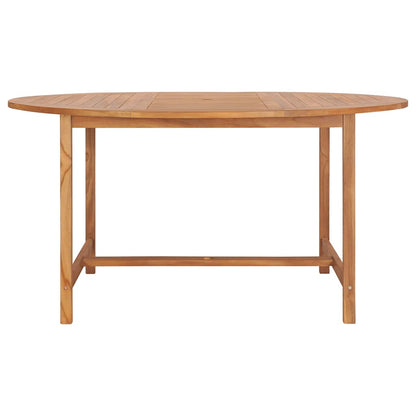 vidaXL Garden Table 150x76 cm Solid Teak Wood - Brown