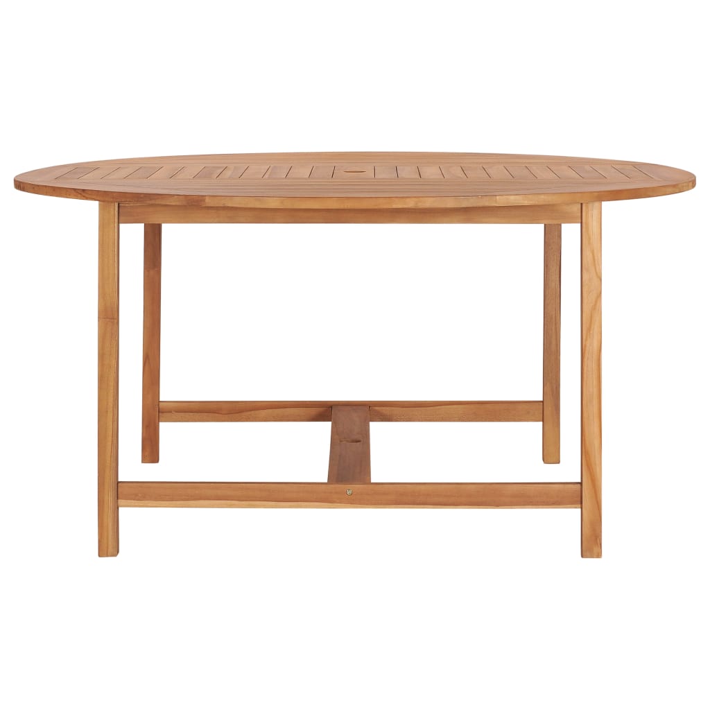 vidaXL Garden Table 150x76 cm Solid Teak Wood - Brown