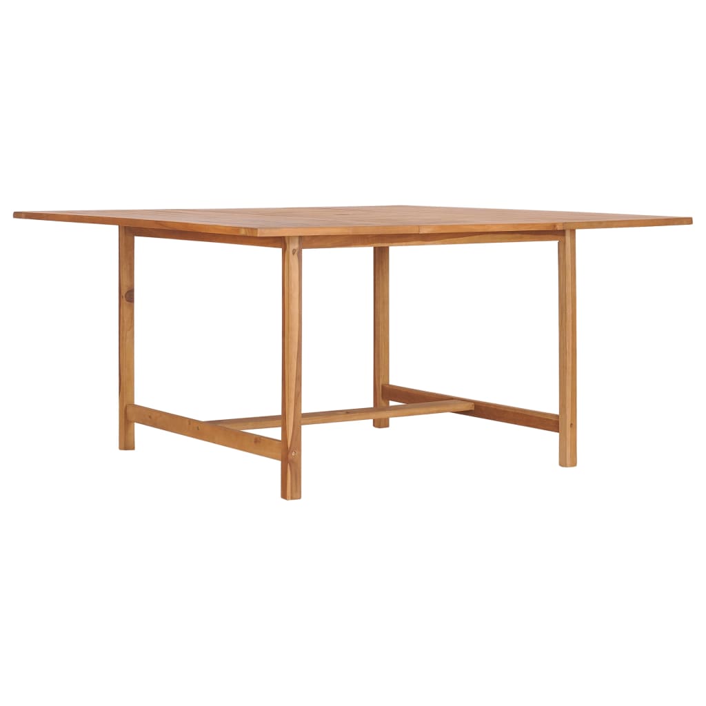 vidaXL Garden Table 150x150x76 cm Solid Teak Wood - Brown