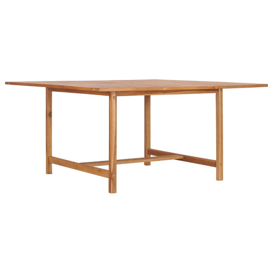 vidaXL Garden Table 150x150x76 cm Solid Teak Wood - Brown