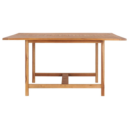 vidaXL Garden Table 150x150x76 cm Solid Teak Wood - Brown