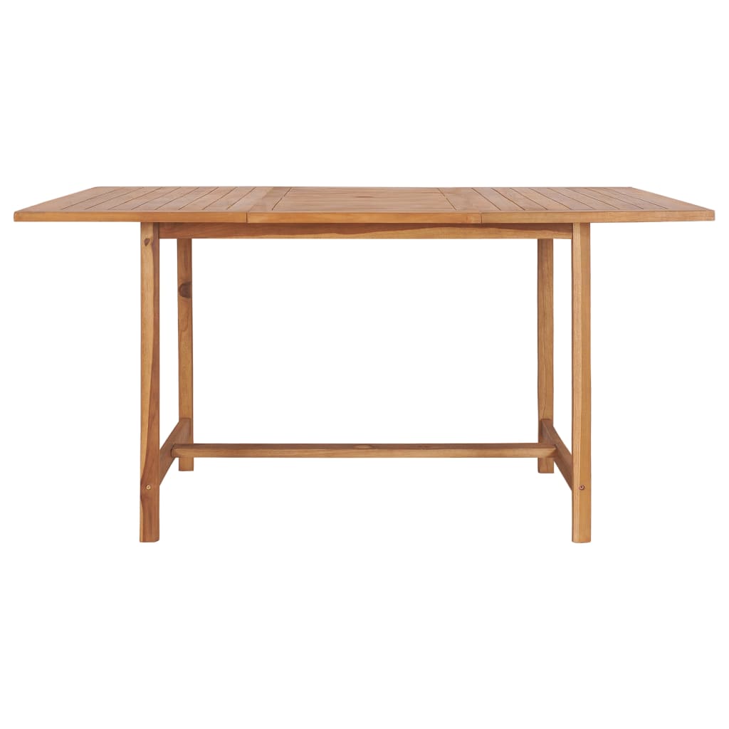 vidaXL Garden Table 150x150x76 cm Solid Teak Wood - Brown