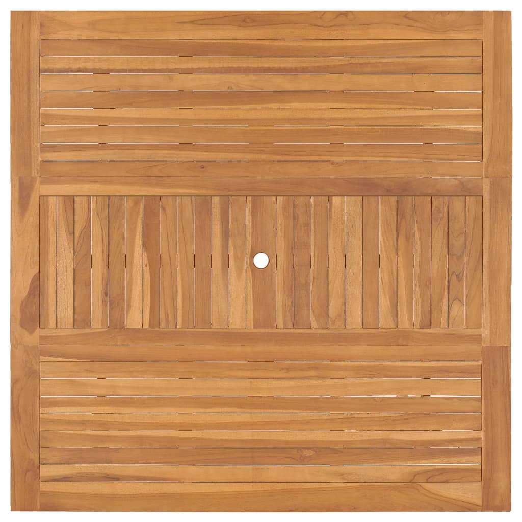 vidaXL Garden Table 150x150x76 cm Solid Teak Wood - Brown