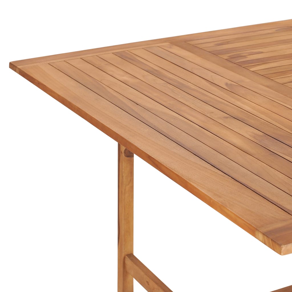 vidaXL Garden Table 150x150x76 cm Solid Teak Wood - Brown
