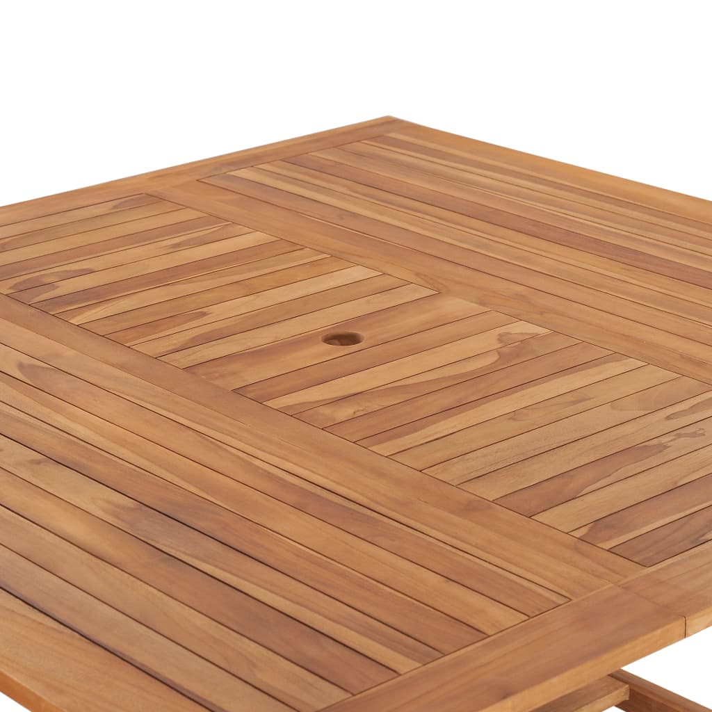 vidaXL Garden Table 150x150x76 cm Solid Teak Wood - Brown