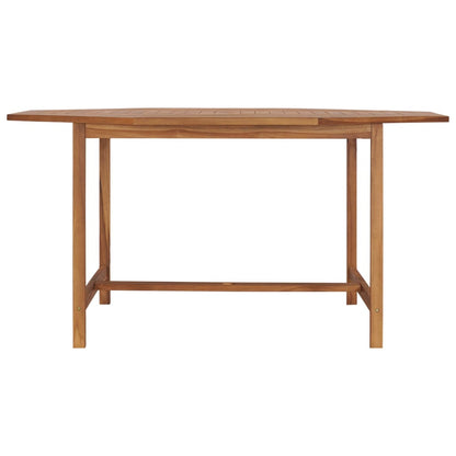 vidaXL Garden Table 150x150x75 cm Solid Teak Wood - Brown