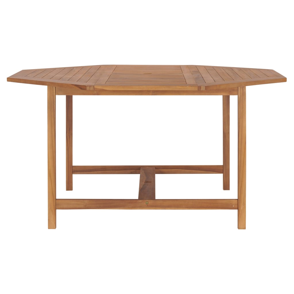 vidaXL Garden Table 150x150x75 cm Solid Teak Wood - Brown