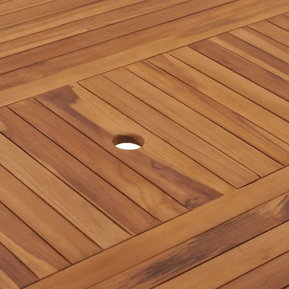 vidaXL Garden Table 150x150x75 cm Solid Teak Wood - Brown