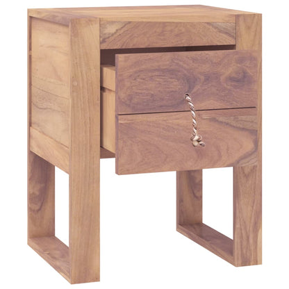 vidaXL Bedside Cabinet 40x30x50 cm Solid Teak Wood - Brown - 60479