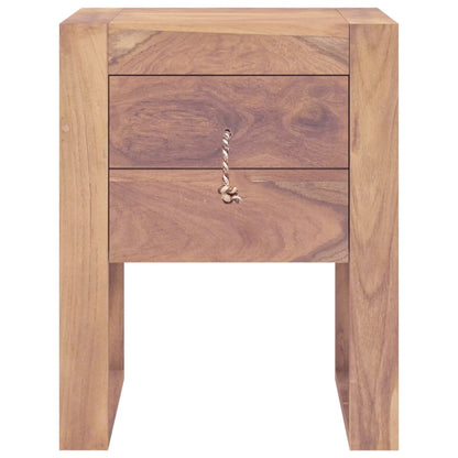 vidaXL Bedside Cabinet 40x30x50 cm Solid Teak Wood - Brown - 60479
