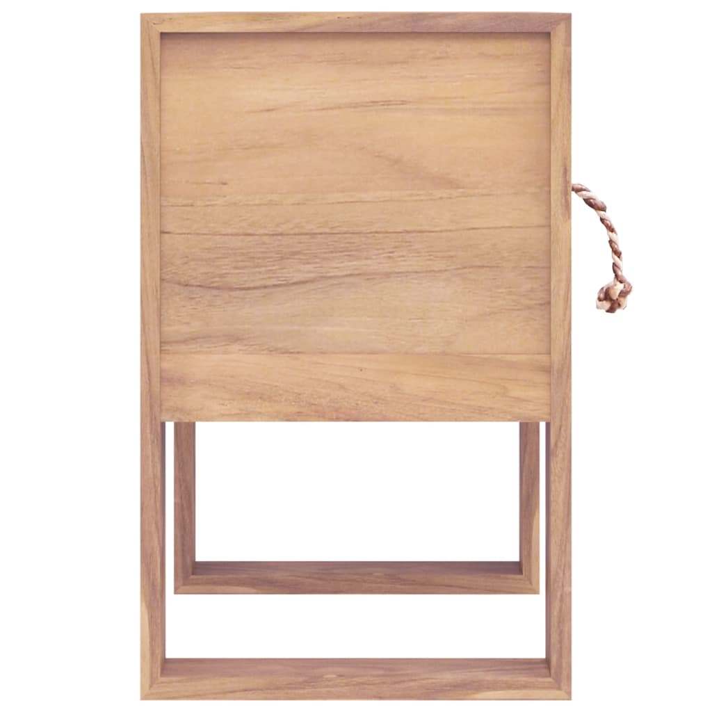 vidaXL Bedside Cabinet 40x30x50 cm Solid Teak Wood - Brown - 60479