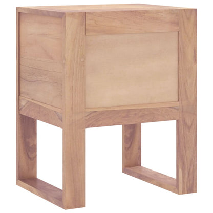vidaXL Bedside Cabinet 40x30x50 cm Solid Teak Wood - Brown - 60479