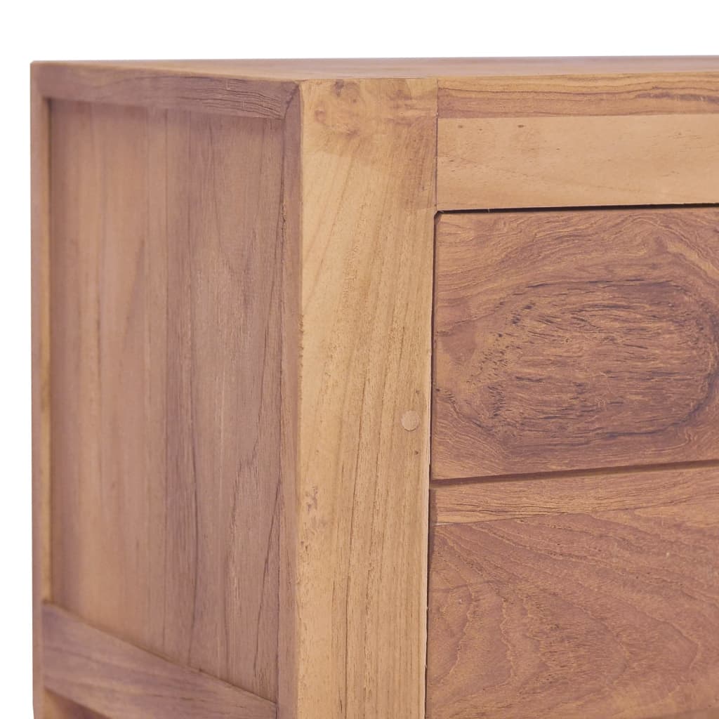 vidaXL Bedside Cabinet 40x30x50 cm Solid Teak Wood - Brown - 60479