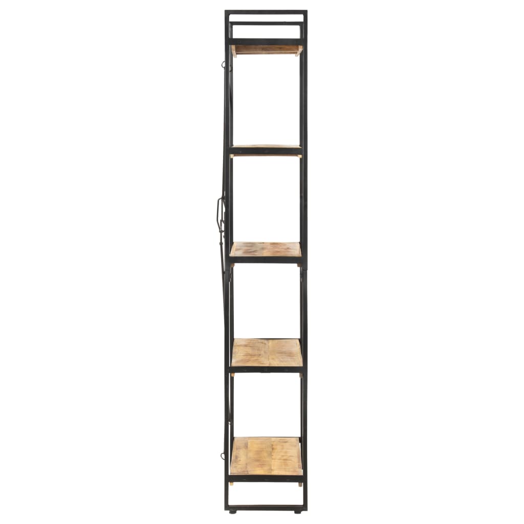 vidaXL 5-Tier Bookcase 140x30x180 cm Solid Mango Wood - Brown