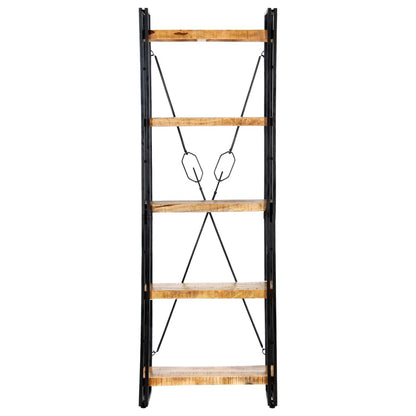 vidaXL 5-Tier Bookcase 60x30x180 cm Solid Mango Wood - Brown